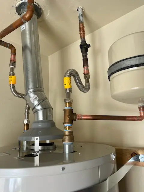 Water heater installation and plumbing repair in Newlinville