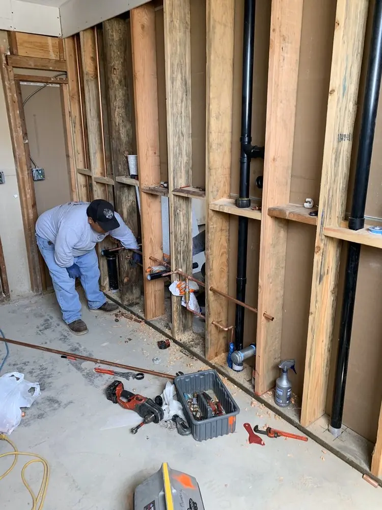 Commercial rough-in plumbing for Water Heater Replacement in Newlinville